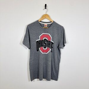 HOMAGE Ohio State Gray and Red Tee